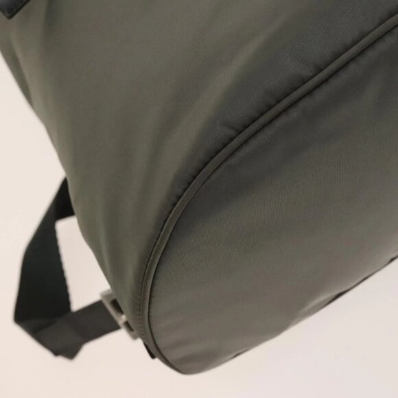 PRADA Backpack Nylon Gray Silver Auth yk19217 - Picture 5 of 16